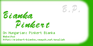 bianka pinkert business card